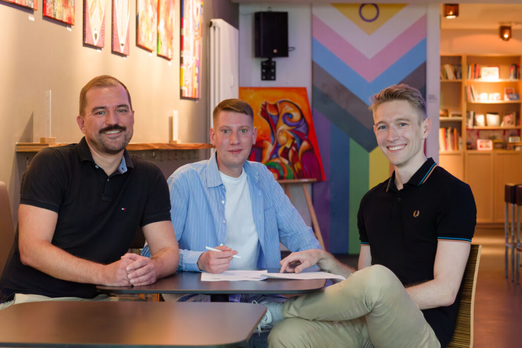 Sub-Vorstände (v.l.) Markus Fischer, Jörn Vogt und Marcel Wiesner. Foto von Mark Kamin