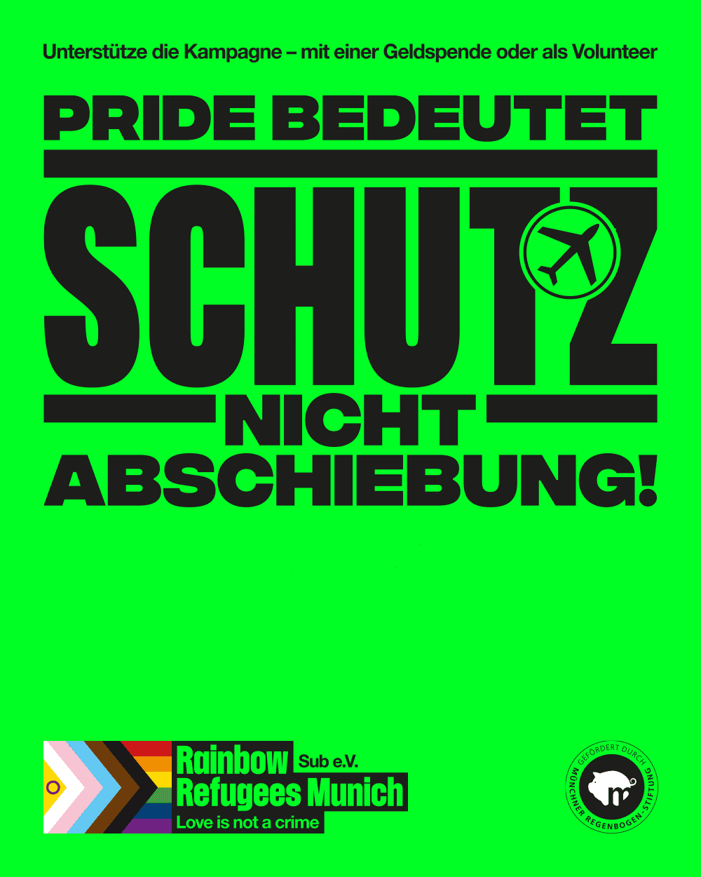 Offener Brief gegen Abschiebeterminal 1 Pride bedeutet Schutz, nicht Abschiebung