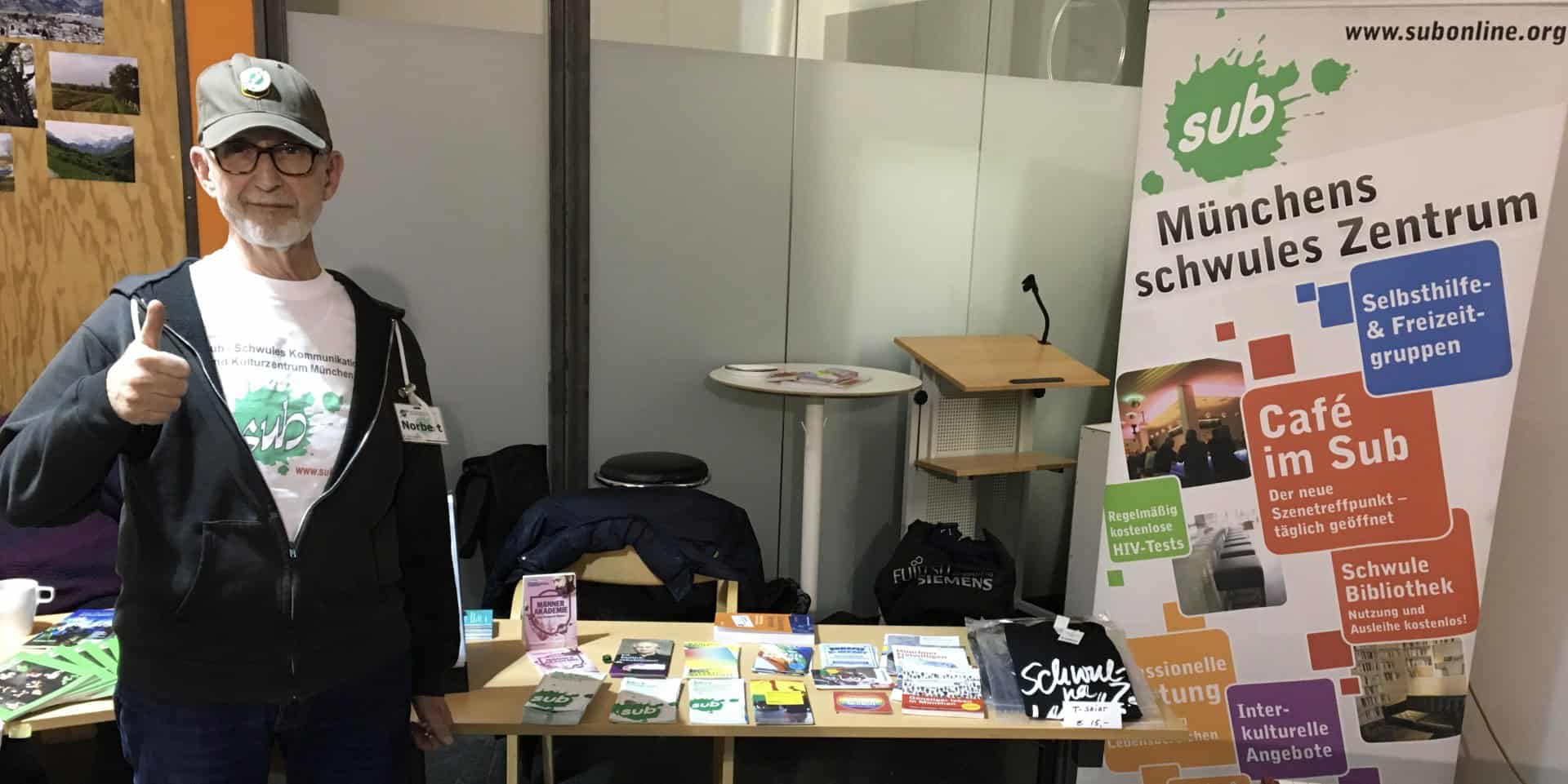 Norbert Hauptfleisch am Sub-Infostand