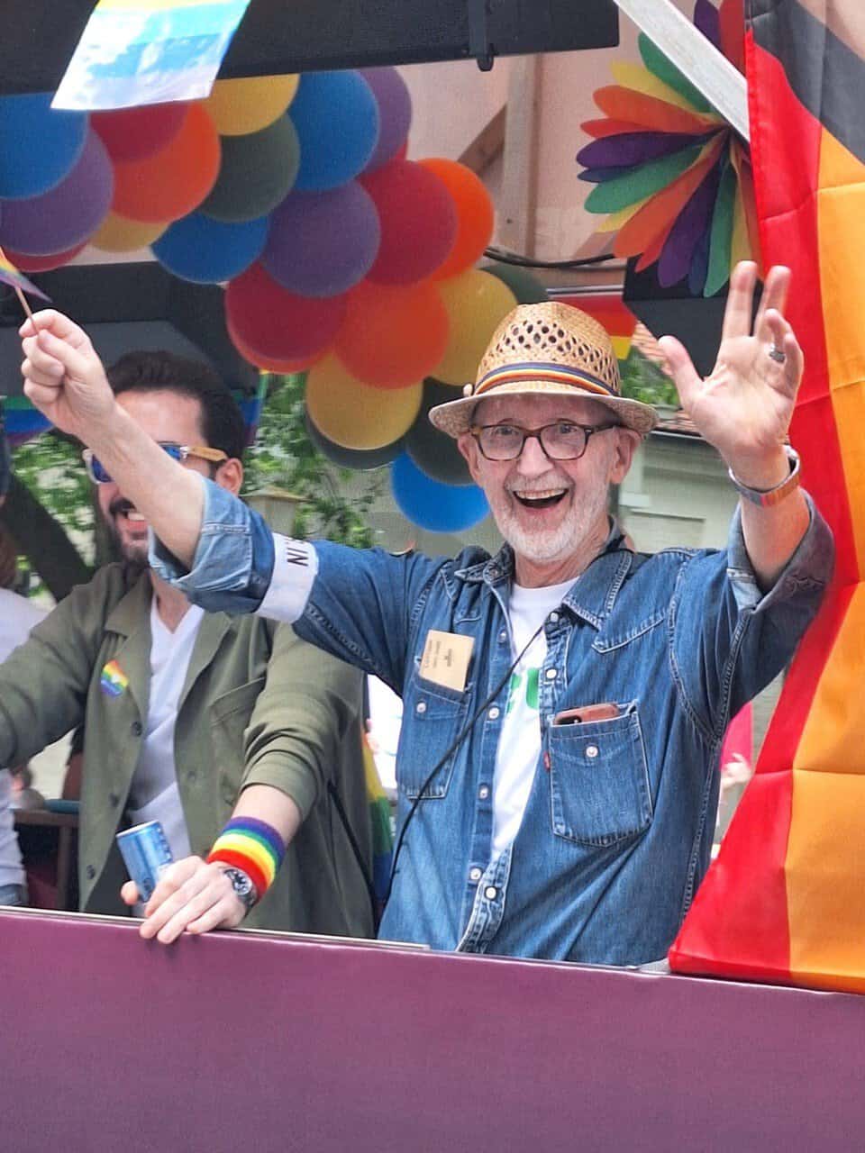 Norbert Hauptfleisch auf dem Sub-Wagen beim CSD 2024. Foto: privat