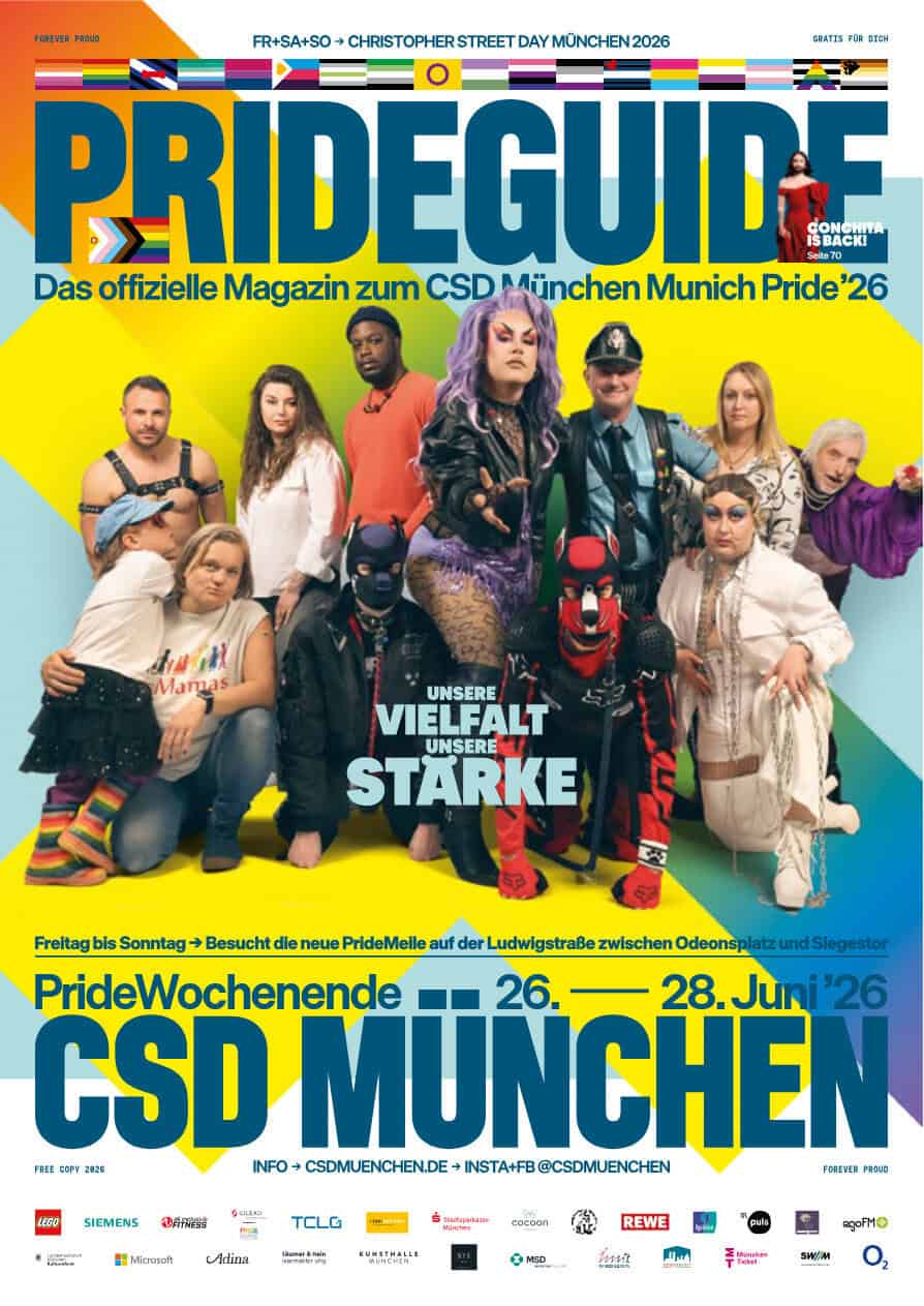 CSD 2026: Pride startet am Freitag! 4 PrideGuide-Cover 2026. Grafik: Frank Zuber