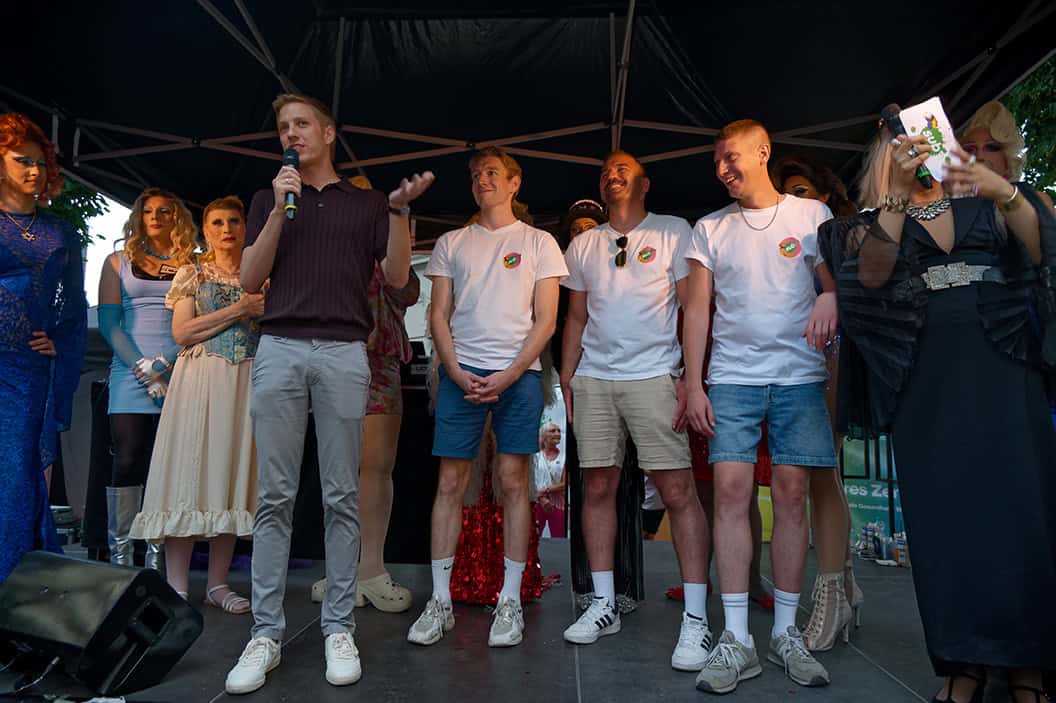 Alle Fotos: Das war das Hans-Sachs-Straßenfest 2026! 2 Hans-Sachs-Straßenfest 2026 mit OB Dominik Krause und dem Sub-Vorstand. Foto Ivan