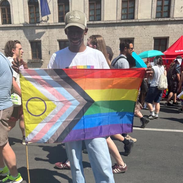 Mark Z. beim CSD München 2026. Foto privat