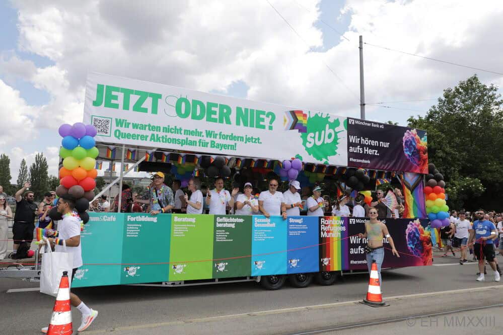 Das Sub beim CSD Muenchen 2023. Foto Sub